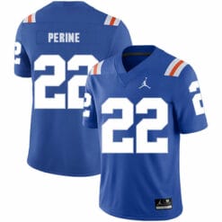 Florida Gators #22 Lamical Perine NCAA Football Jersey Blue
