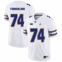 Florida Gators #74 Jack Youngblood NCAA Football Jersey White Logo Patch