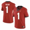 Georgia Bulldogs #1 Justin Fields NCAA College Football Jersey Red