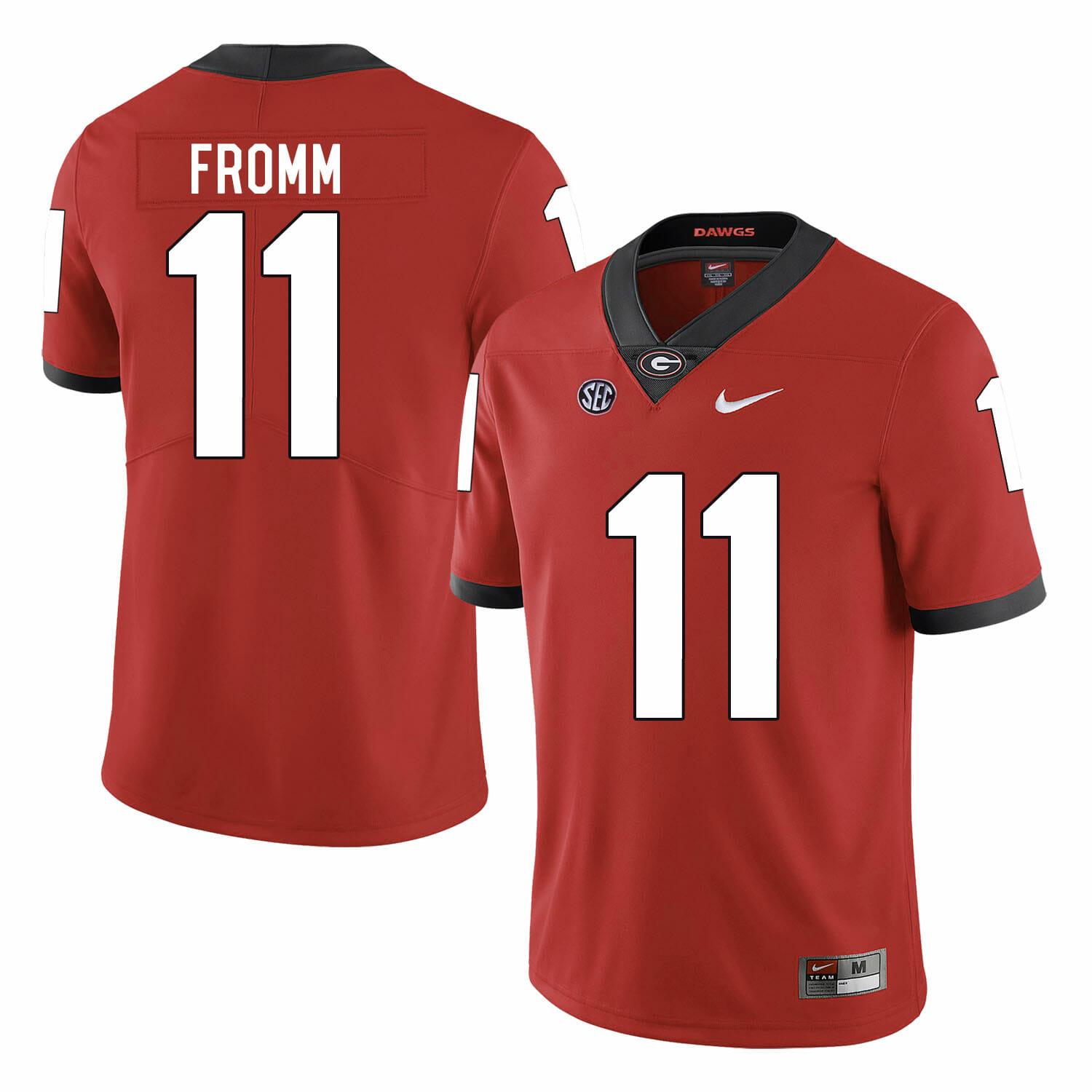 Georgia Bulldogs #11 Jake Fromm College Football Jersey Red