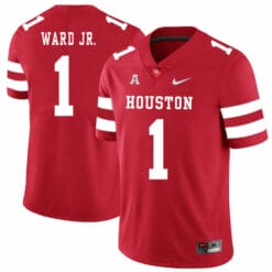 Houston Cougars #1 Greg Ward Jr College Football Jersey Red