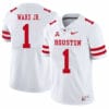Houston Cougars #1 Greg Ward Jr College Football Jersey White