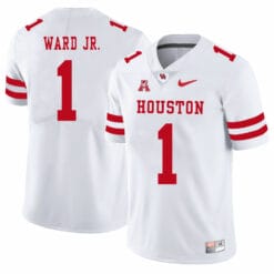 Houston Cougars #1 Greg Ward Jr College Football Jersey White