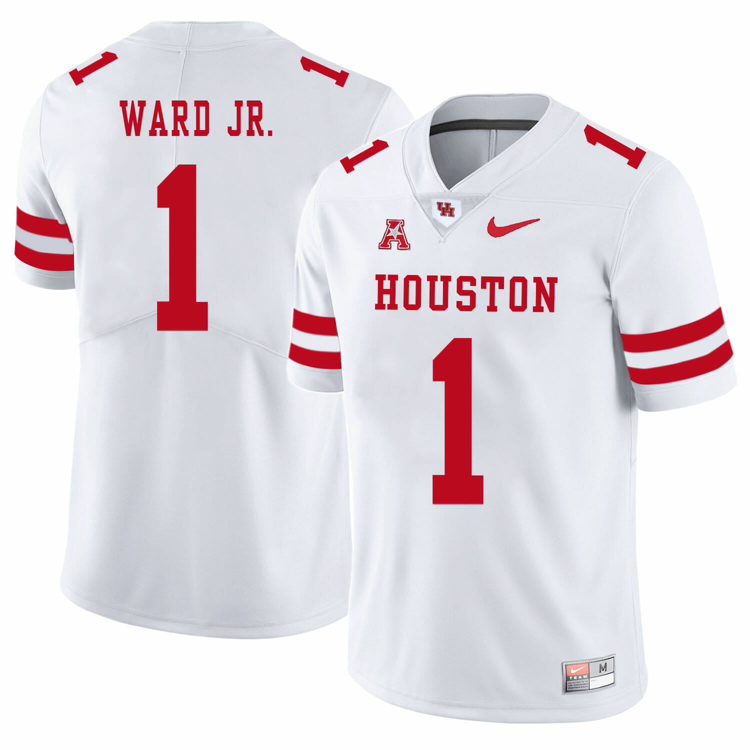 Houston Cougars #1 Greg Ward Jr College Football Jersey White