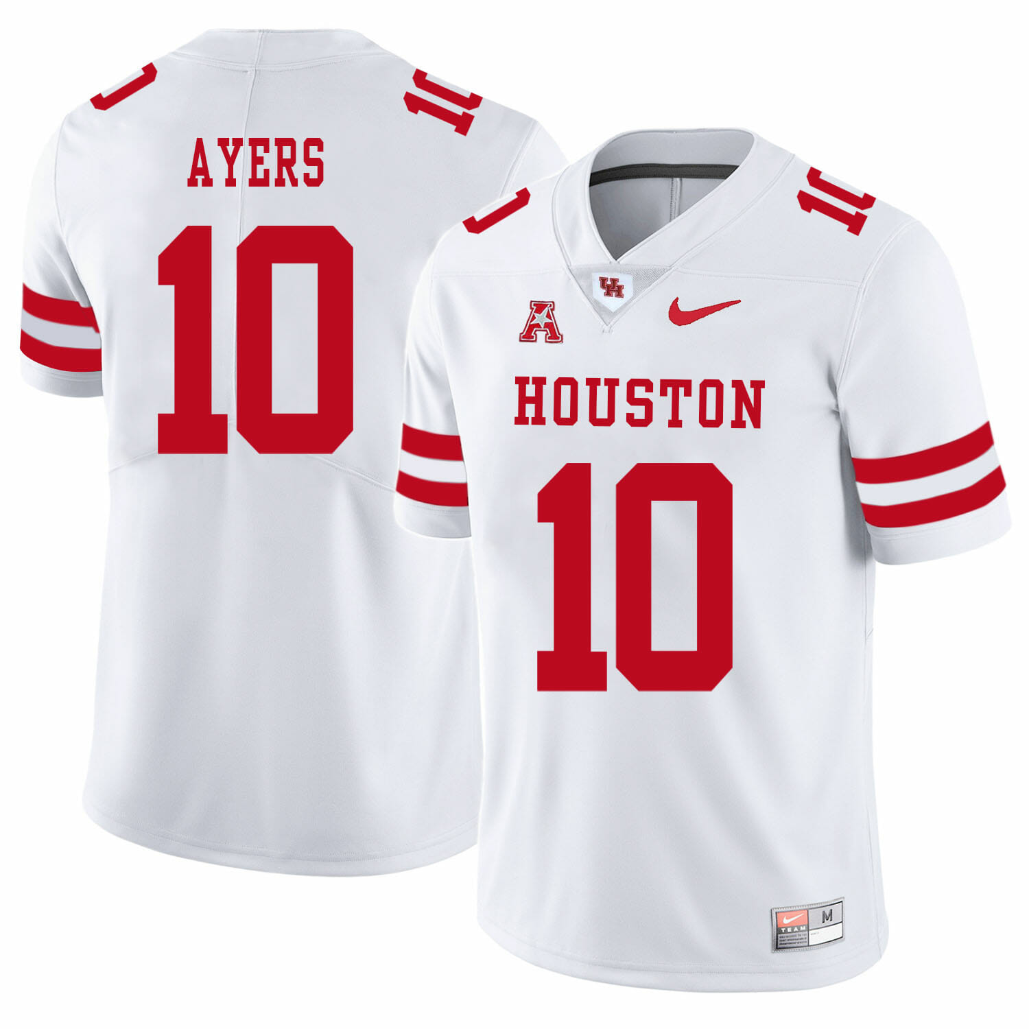Houston Cougars #10 Demarcus Ayers College Football Jersey White