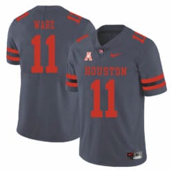 Houston Cougars #11 Andre Ware College Football Jersey Gray