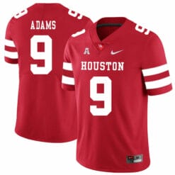 Houston Cougars #9 Matthew Adams College Football Jersey Red