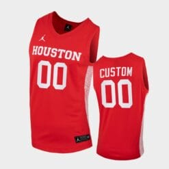 Houston Cougars Custom Name Number Red Replica College Basketball Jersey