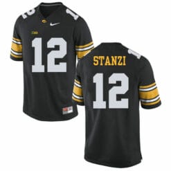 Iowa Hawkeyes #12 Ricky Stanzi NCAA College Football Jersey Black