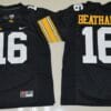 Iowa Hawkeyes #16 CJ Beathard NCAA College Football Jersey Black Big Patch
