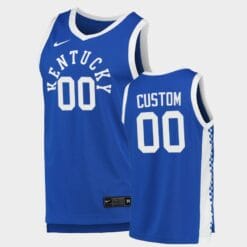 Kentucky Wildcats Custom Name Number Blue College Basketball Jersey