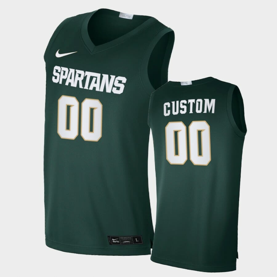 Michigan State Spartans Custom Name Number Green Alumni Limited College Basketball Jersey