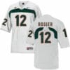 Miami Hurricanes #12 Rosier NCAA College Football Jersey White