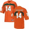 Miami Hurricanes #14 Testaverde NCAA College Football Jersey Orange