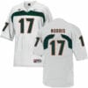 Miami Hurricanes #17 Morris NCAA College Football Jersey White