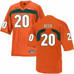 Miami Hurricanes #20 Ed Reed NCAA College Football Jersey Orange