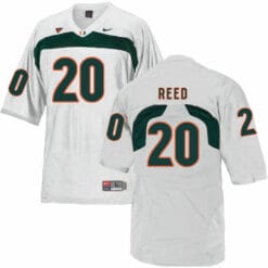 Miami Hurricanes #20 Ed Reed NCAA College Football Jersey White