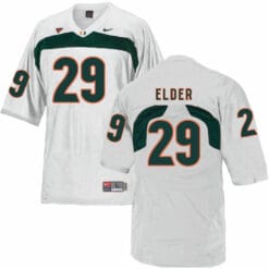 Miami Hurricanes #29 Elder NCAA College Football Jersey White
