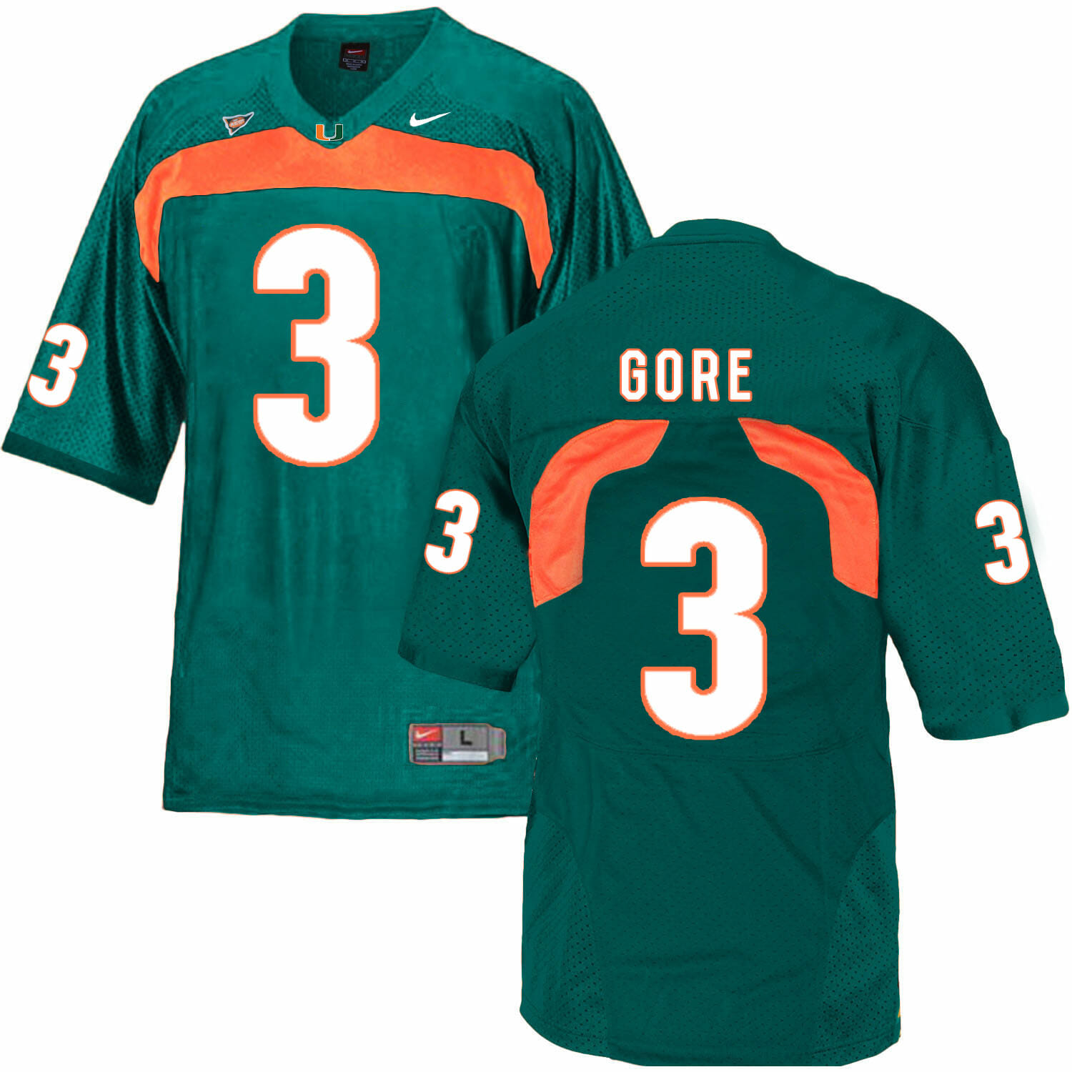 Miami Hurricanes #3 Coley NCAA College Football Jersey White