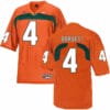 Miami Hurricanes #4 Dorsett NCAA College Football Jersey Orange