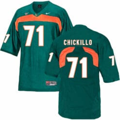 Miami Hurricanes #71 Chickillo NCAA College Football Jersey Green