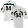 Miami Hurricanes #94 The Rock NCAA College Football Jersey White