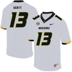 Missouri Tigers #13 Kam Scott NCAA College Football Jersey White