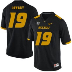 Missouri Tigers #19 Jack Lowary NCAA College Football Jersey Black