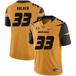 Missouri Tigers #33 Markus Golden NCAA College Football Jersey Gold