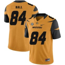 Missouri Tigers #84 Emanuel Hall NCAA College Football Jersey Gold
