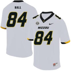 Missouri Tigers #84 Emanuel Hall NCAA College Football Jersey White