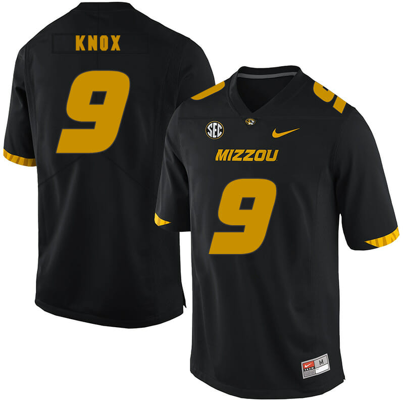 Missouri Tigers #9 Jalen Knox College Football Jersey Black