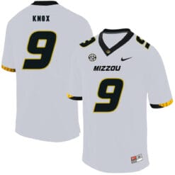 Missouri Tigers #9 Jalen Knox College Football Jersey White
