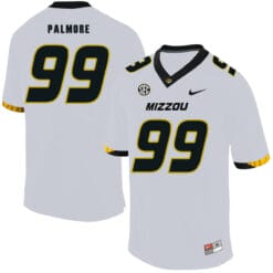 Missouri Tigers #99 Walter Palmore College Football Jersey White