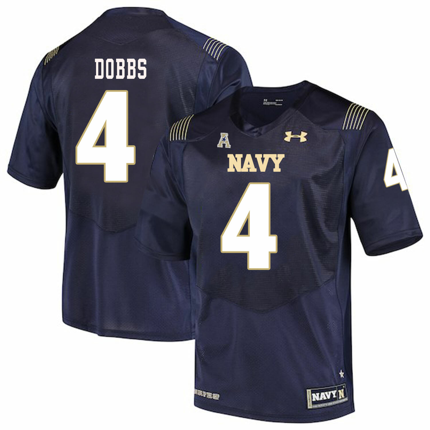 Navy Midshipmen #4 Ricky Dobbs NCAA College Football Jersey