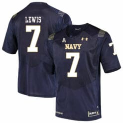 Navy Midshipmen #7 Garret Lewis NCAA College Football Jersey Stitched