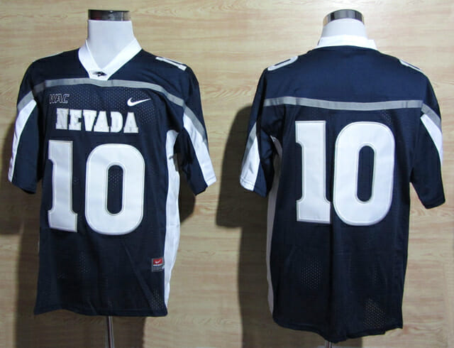 Nevada Wolf Pack #10 Colin Kaepernick College Football Jersey Blue