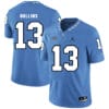 North Carolina Tar Heels #13 Mack Hollins NCAA Football Jersey Blue