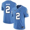 North Carolina Tar Heels #2 Jordon Brown NCAA Football Jersey Blue