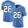 North Carolina Tar Heels #26 Young Bernard Football Jersey Blue