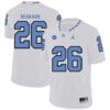 North Carolina Tar Heels #26 Young Bernard Football Jersey White