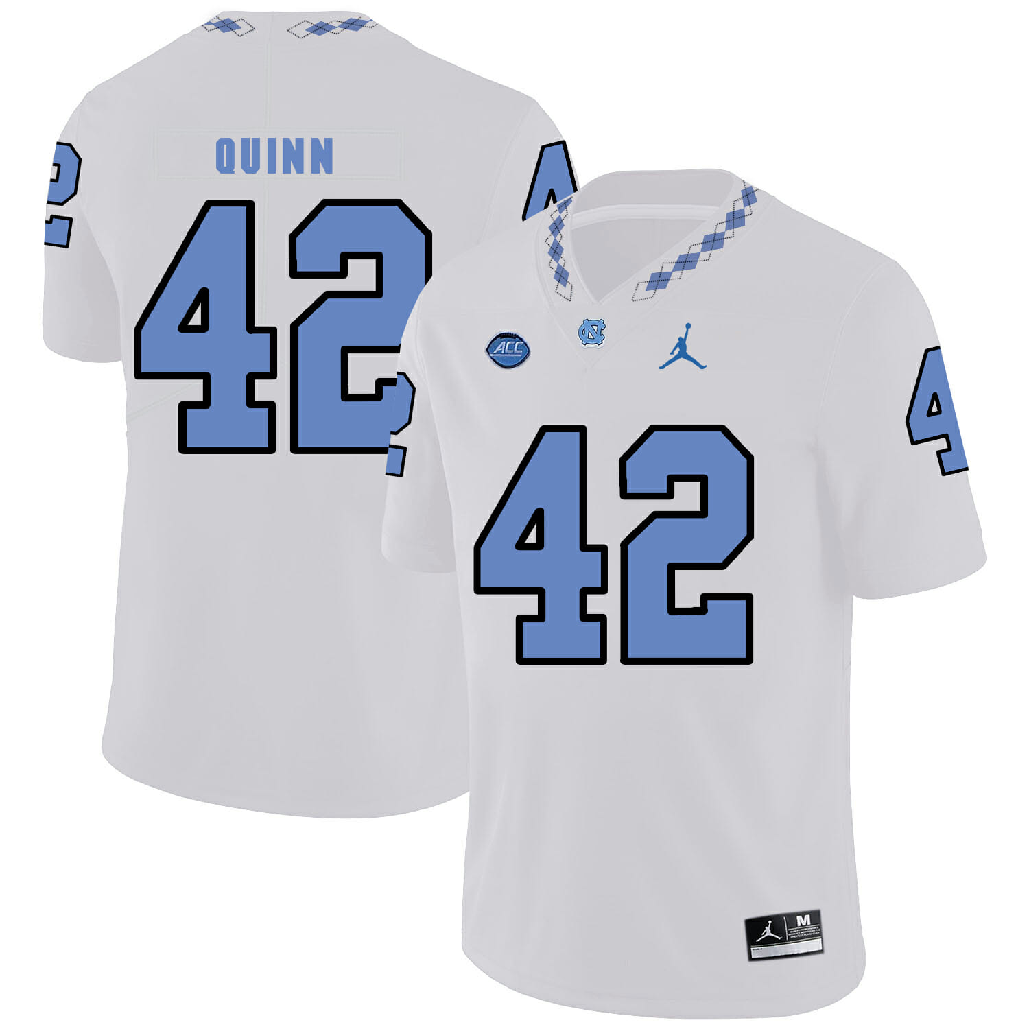 North Carolina Tar Heels #42 Robert Quinn Football Jersey White