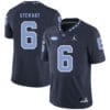 North Carolina Tar Heels #6 MJ Stewart NCAA Football Jersey Black