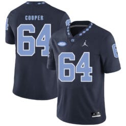 North Carolina Tar Heels #64 Jonathan Cooper Football Jersey Black