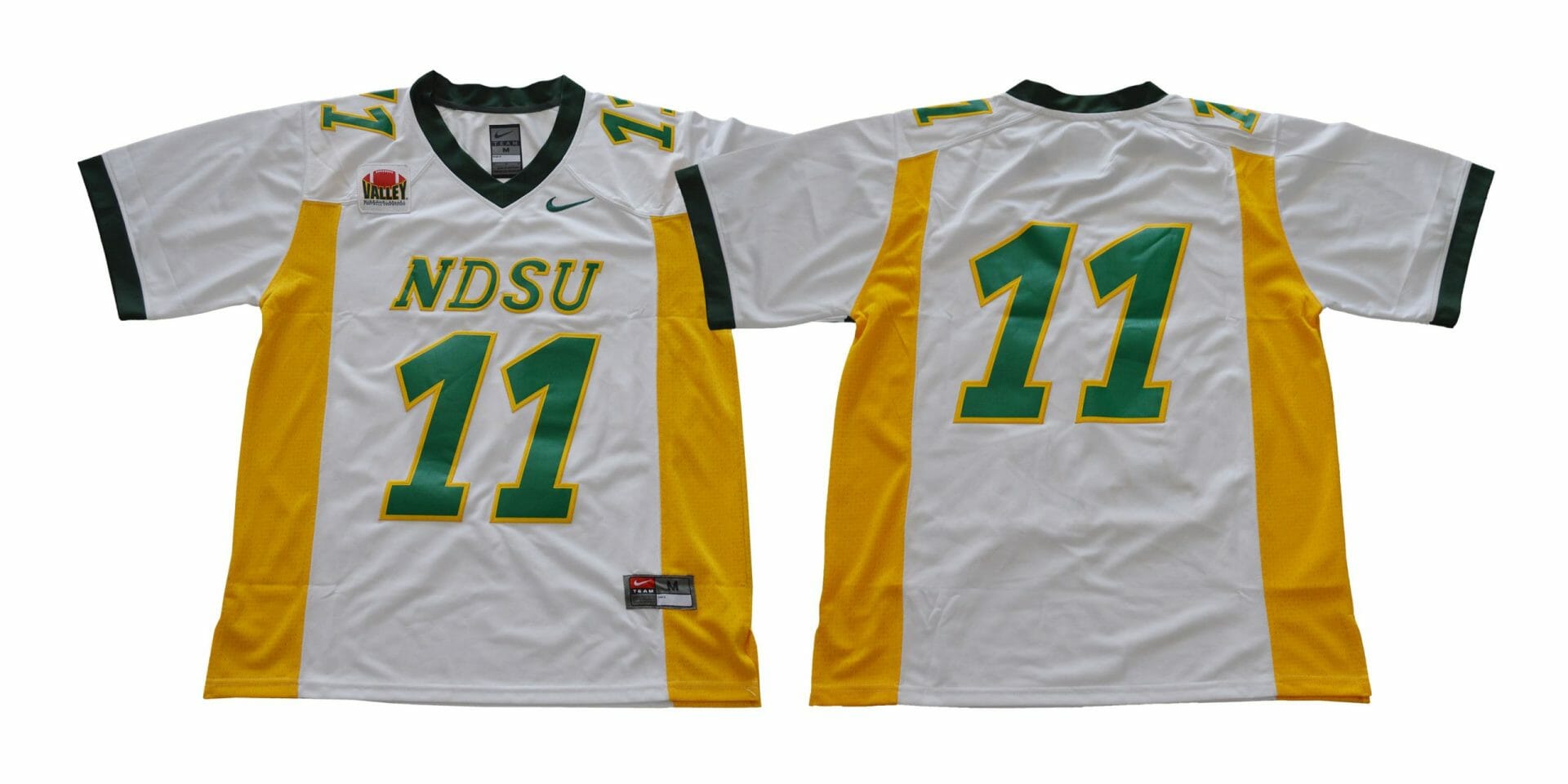 North Dakota State Bison #11 Carson Wentz Football Jersey White