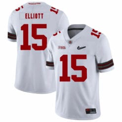 Ohio State Buckeyes #15 Ezekiel Elliott Football Jersey Diamond White