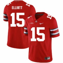 Ohio State Buckeyes #15 Ezekiel Elliott Football Jersey Red