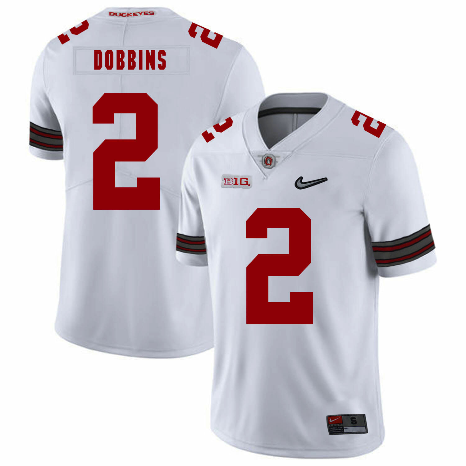 Ohio State Buckeyes #2 J.K Dobbins Football Jersey Diamond White