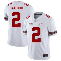 Ohio State Buckeyes #2 Marshon Lattimore Football Jersey White