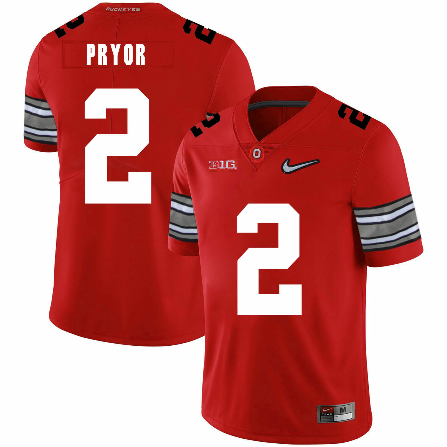 Ohio State Buckeyes #2 Terrelle Pryor Football Jersey Diamond Red